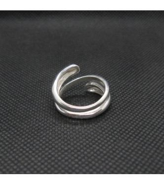 R002100 Stylish Plain Sterling Silver Ring Genuine Solid Stamped 925 Empress 